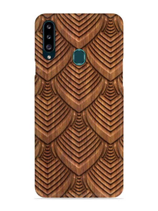 Carved Pattern On Snap Case for Samsung Galaxy A20S Zapvi