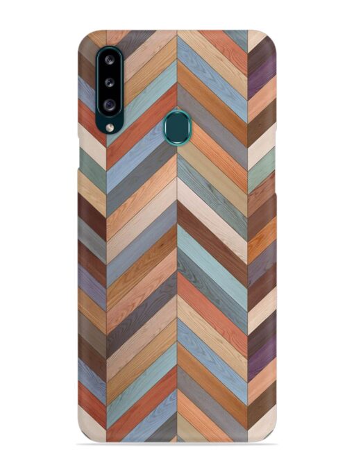 Seamless Wood Parquet Snap Case for Samsung Galaxy A20S Zapvi