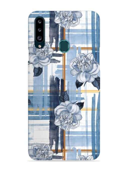 Watercolor Pattern Rose Snap Case for Samsung Galaxy A20S Zapvi