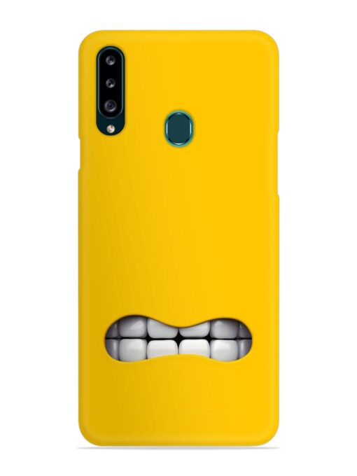 Mouth Character On Snap Case for Samsung Galaxy A20S Zapvi