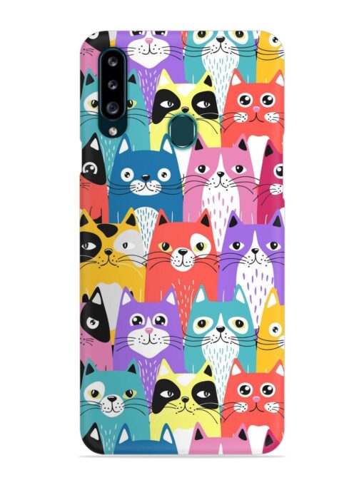 Funny Cartoon Cats Snap Case for Samsung Galaxy A20S