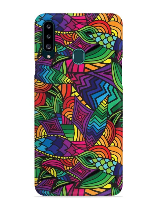 Abstract Multicolor Seamless Snap Case for Samsung Galaxy A20S Zapvi