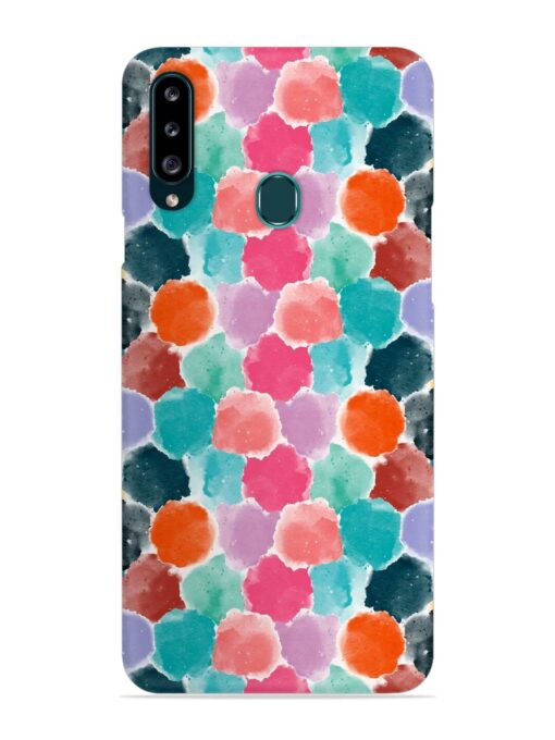 Colorful Seamless Pattern Snap Case for Samsung Galaxy A20S Zapvi