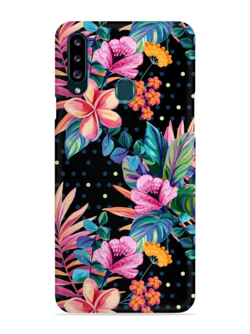 Seamless Floral Pattern Snap Case for Samsung Galaxy A20S Zapvi