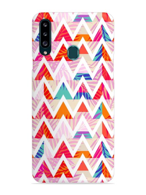 Abstract Triangle Background Snap Case for Samsung Galaxy A20S Zapvi