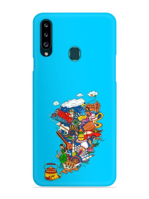 Vector Design Indian Snap Case for Samsung Galaxy A20S Zapvi