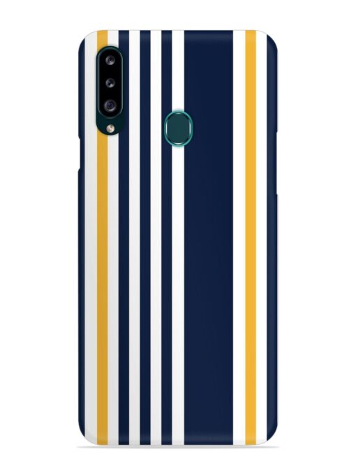 Seamless Stripe Pattern Snap Case for Samsung Galaxy A20S Zapvi