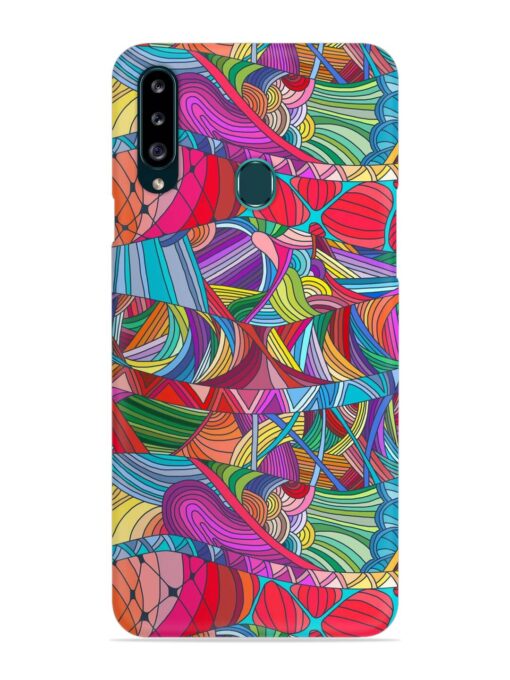 Seamless Patterns Hand Drawn Snap Case for Samsung Galaxy A20S Zapvi