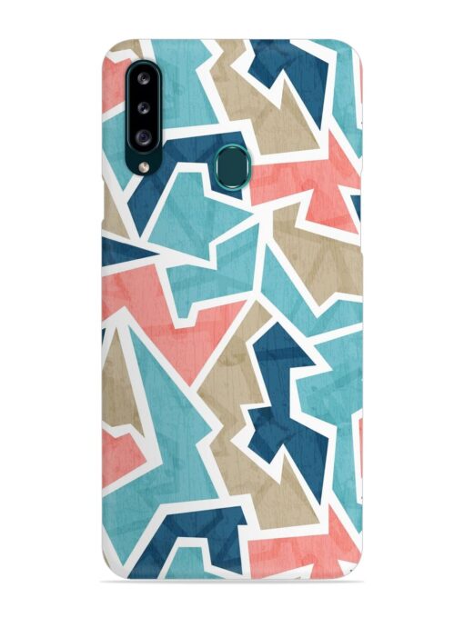 Vintage Geometric Triangle Snap Case for Samsung Galaxy A20S Zapvi