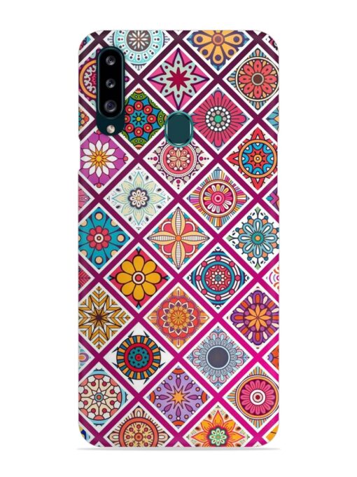 Seamless Tile Pattern Snap Case for Samsung Galaxy A20S Zapvi