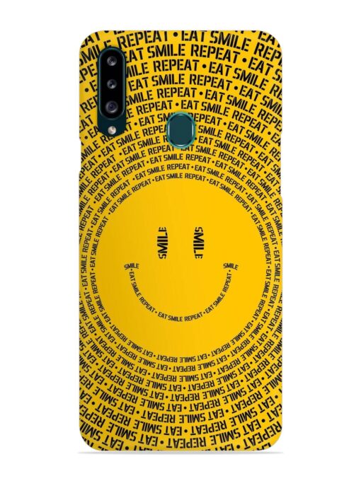 Smiley Snap Case for Samsung Galaxy A20S Zapvi