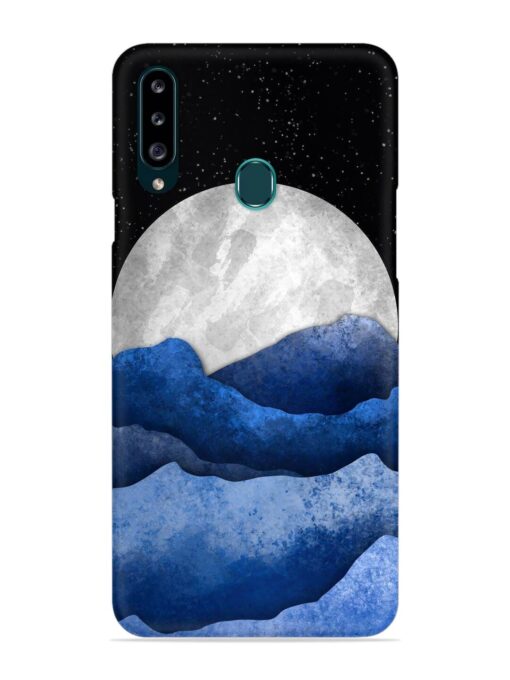 Full Moon Mountain Vector Snap Case for Samsung Galaxy A20S