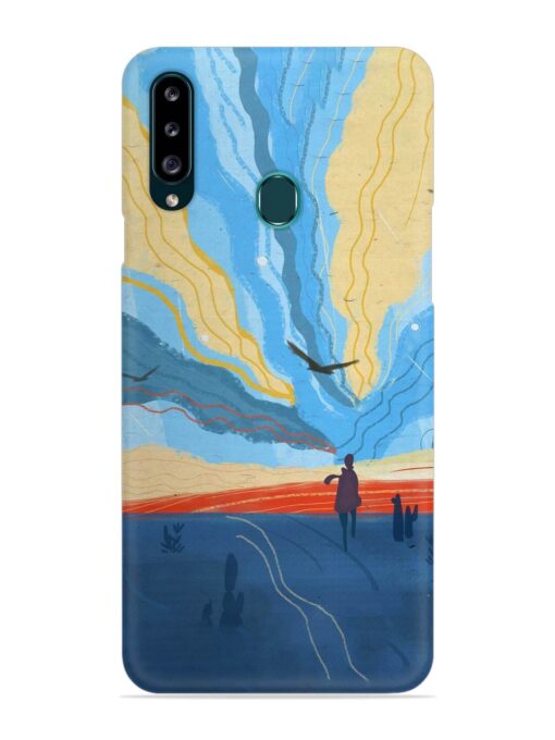 Minimal Abstract Landscape Snap Case for Samsung Galaxy A20S Zapvi