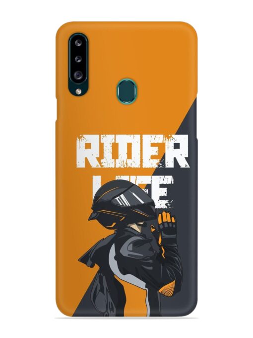 Rider Life Snap Case for Samsung Galaxy A20S Zapvi