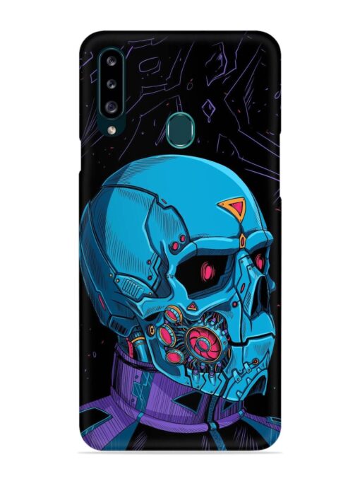 Skull Robo Vector Snap Case for Samsung Galaxy A20S Zapvi