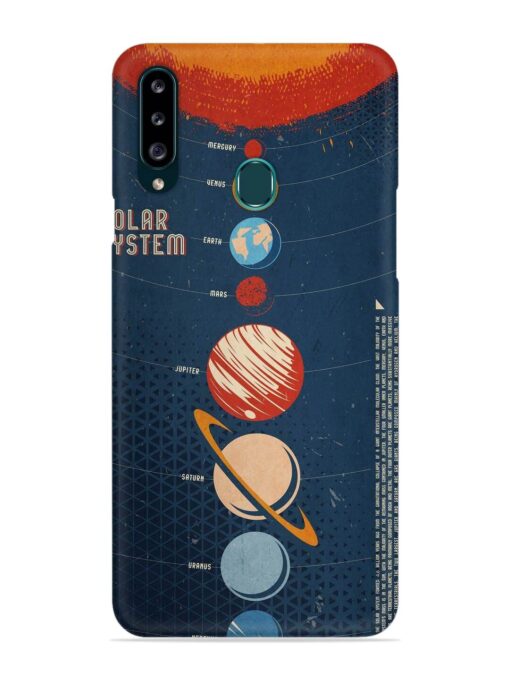 Solar System Vector Snap Case for Samsung Galaxy A20S Zapvi