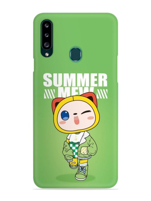 Summer Mew Snap Case for Samsung Galaxy A20S Zapvi