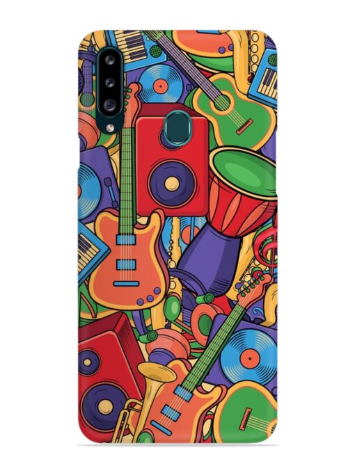 Colorful Music Art Snap Case for Samsung Galaxy A20S Zapvi