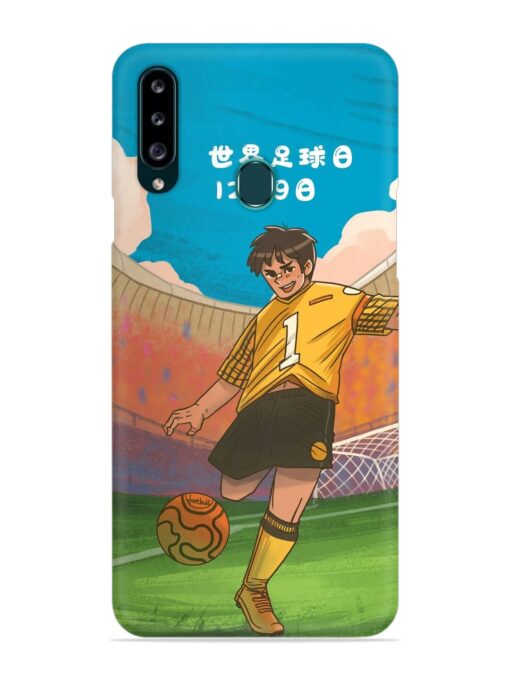 Soccer Kick Snap Case for Samsung Galaxy A20S Zapvi