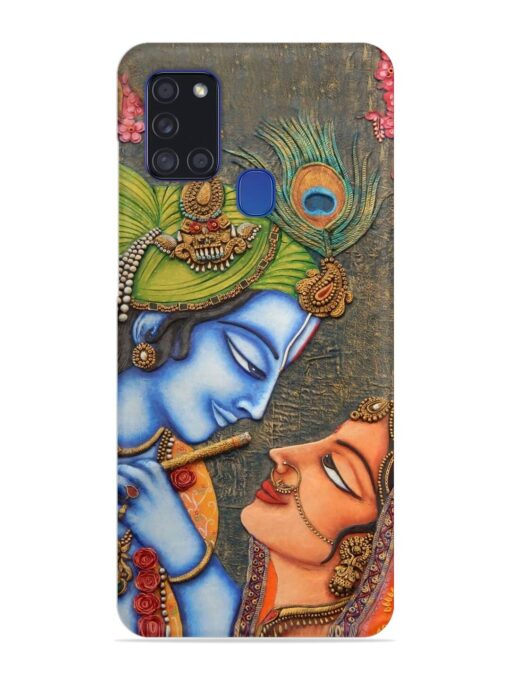 Lord Radha Krishna Flute Art Snap Case for Samsung Galaxy A21S Zapvi