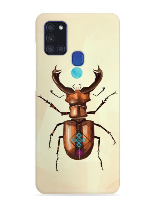 Stag Beetle Vector Snap Case for Samsung Galaxy A21S