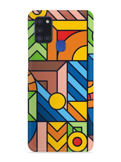 Colorful Geometric Snap Case for Samsung Galaxy A21S Zapvi