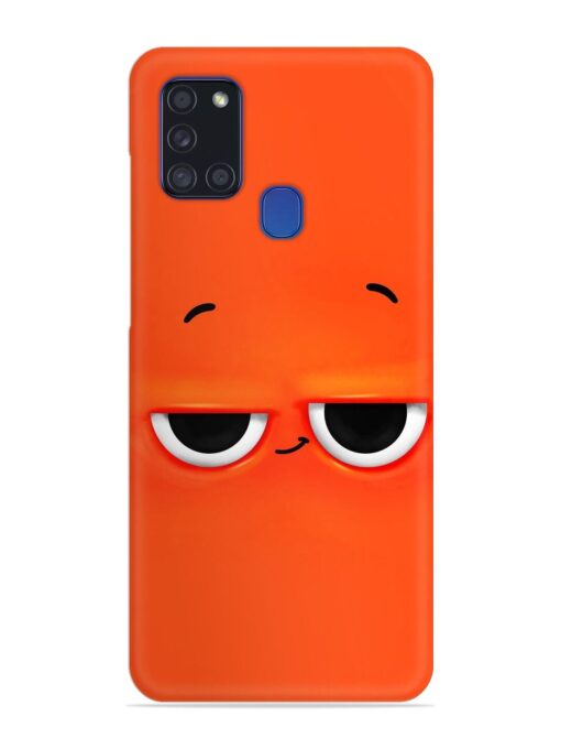 Smiley Face Snap Case for Samsung Galaxy A21S Zapvi