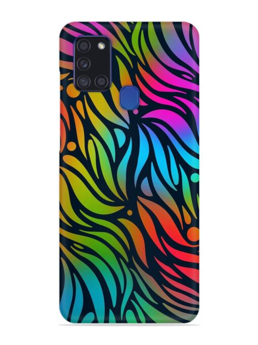 Abstract Leaf Design Snap Case for Samsung Galaxy A21S Zapvi