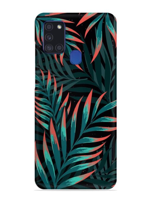 Green Leaf Art Snap Case for Samsung Galaxy A21S Zapvi