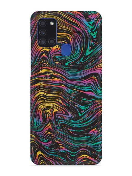 Abstract Liquid Colors Snap Case for Samsung Galaxy A21S Zapvi