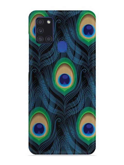 Seamless Pattern Peacock Snap Case for Samsung Galaxy A21S