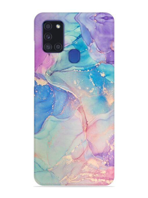 Alcohol Ink Colors Snap Case for Samsung Galaxy A21S Zapvi