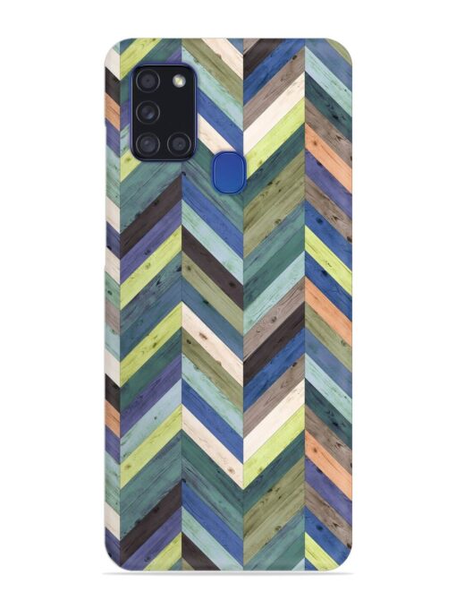 Chevron Random Color Snap Case for Samsung Galaxy A21S Zapvi