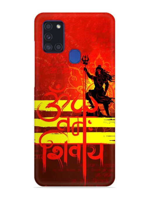 Illustration Lord Shiva Snap Case for Samsung Galaxy A21S Zapvi