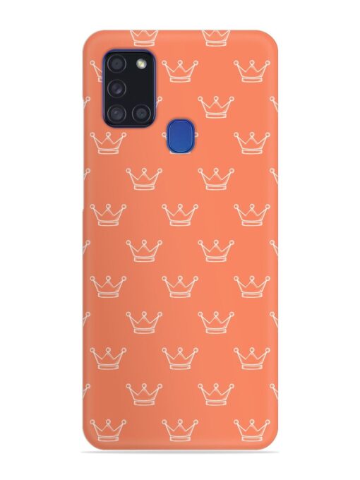 Hand Drawn Crown Snap Case for Samsung Galaxy A21S Zapvi