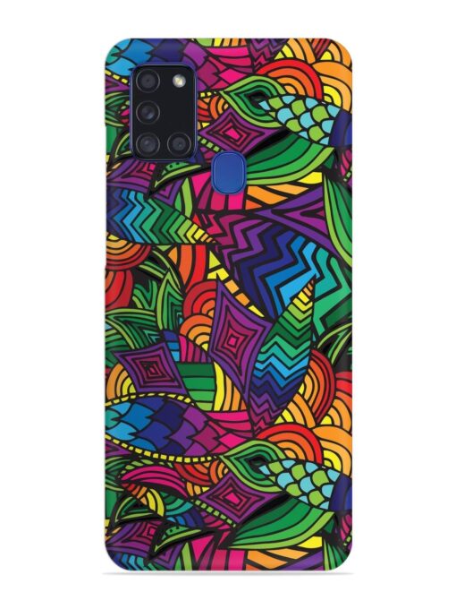 Abstract Multicolor Seamless Snap Case for Samsung Galaxy A21S Zapvi