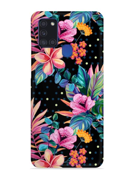 Seamless Floral Pattern Snap Case for Samsung Galaxy A21S Zapvi