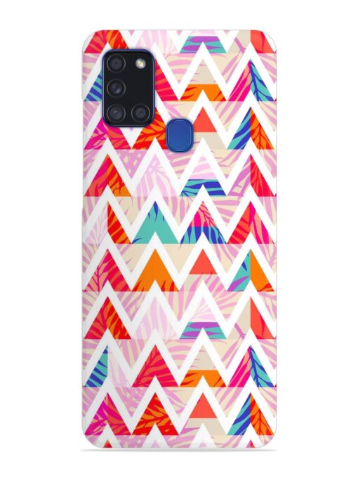 Abstract Triangle Background Snap Case for Samsung Galaxy A21S Zapvi