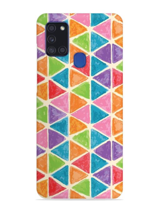 Seamless Colorful Isometric Snap Case for Samsung Galaxy A21S Zapvi