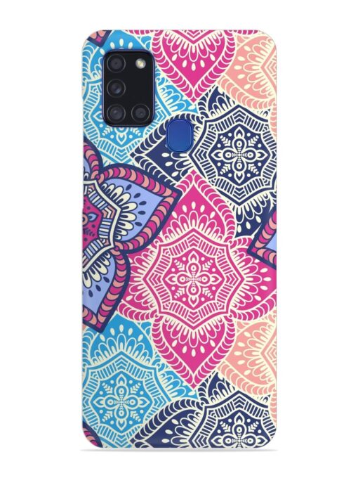 Ethnic Floral Seamless Snap Case for Samsung Galaxy A21S Zapvi