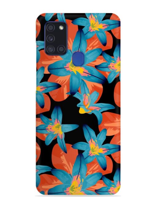 Philippine Flowers Seamless Snap Case for Samsung Galaxy A21S Zapvi