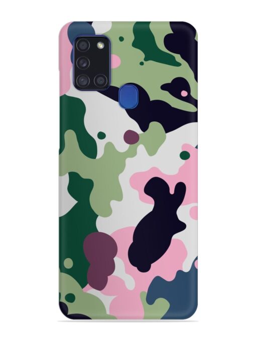 Seamless Funky Camouflage Snap Case for Samsung Galaxy A21S