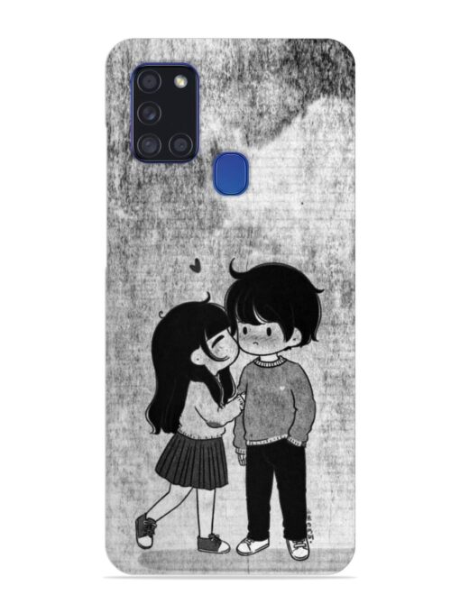 Couple Love Highlights Snap Case for Samsung Galaxy A21S Zapvi