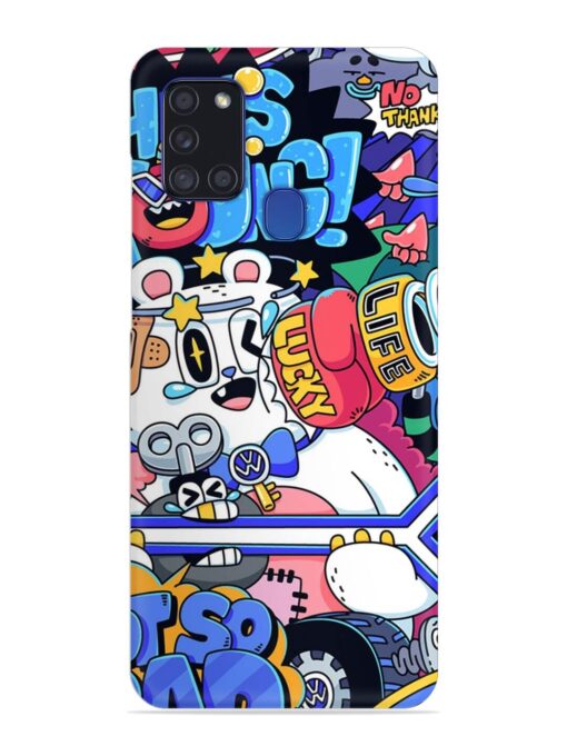 Universal Doodle Snap Case for Samsung Galaxy A21S Zapvi