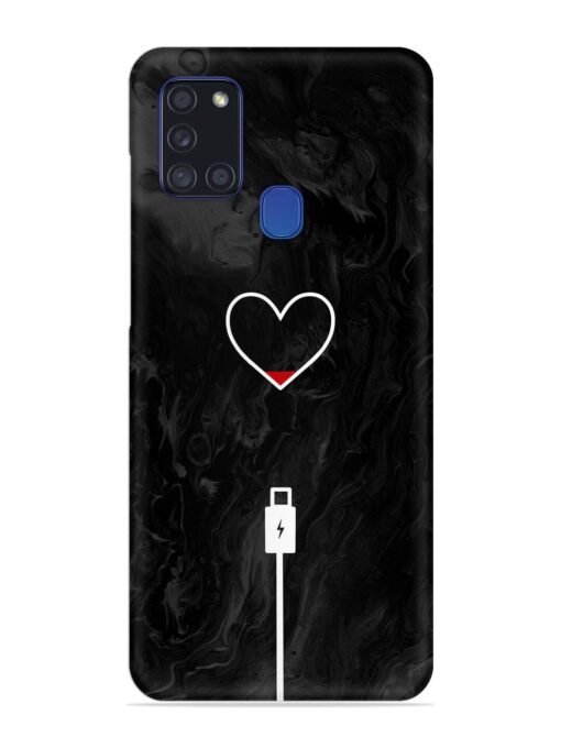 Heart Charging Vector Snap Case for Samsung Galaxy A21S Zapvi