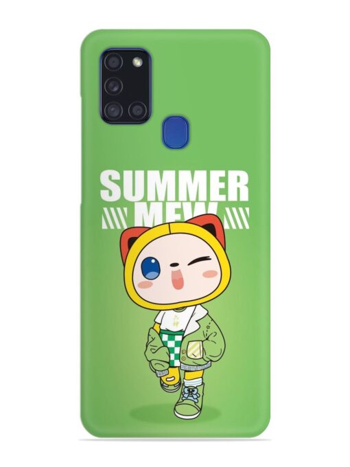 Summer Mew Snap Case for Samsung Galaxy A21S Zapvi