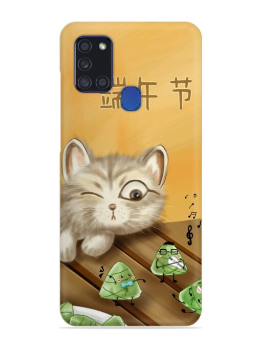 Cat Scorpion Dancing Snap Case for Samsung Galaxy A21S Zapvi