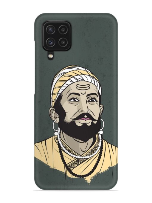 Shivaji Maharaj Vector Art Snap Case for Samsung Galaxy A22 (4G)