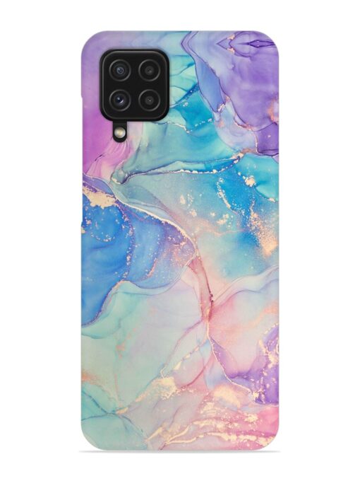 Alcohol Ink Colors Snap Case for Samsung Galaxy A22 (4G) Zapvi