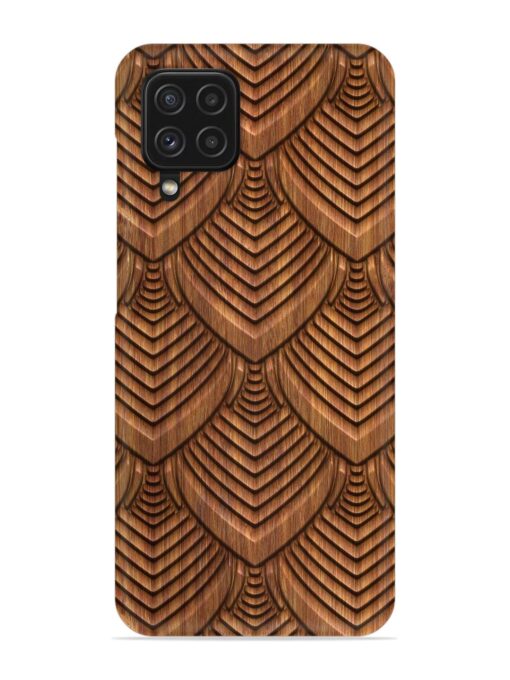 Carved Pattern On Snap Case for Samsung Galaxy A22 (4G)